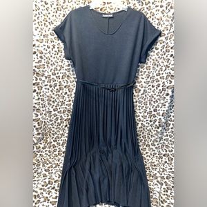 Only Worn Once Black Pleated Dress